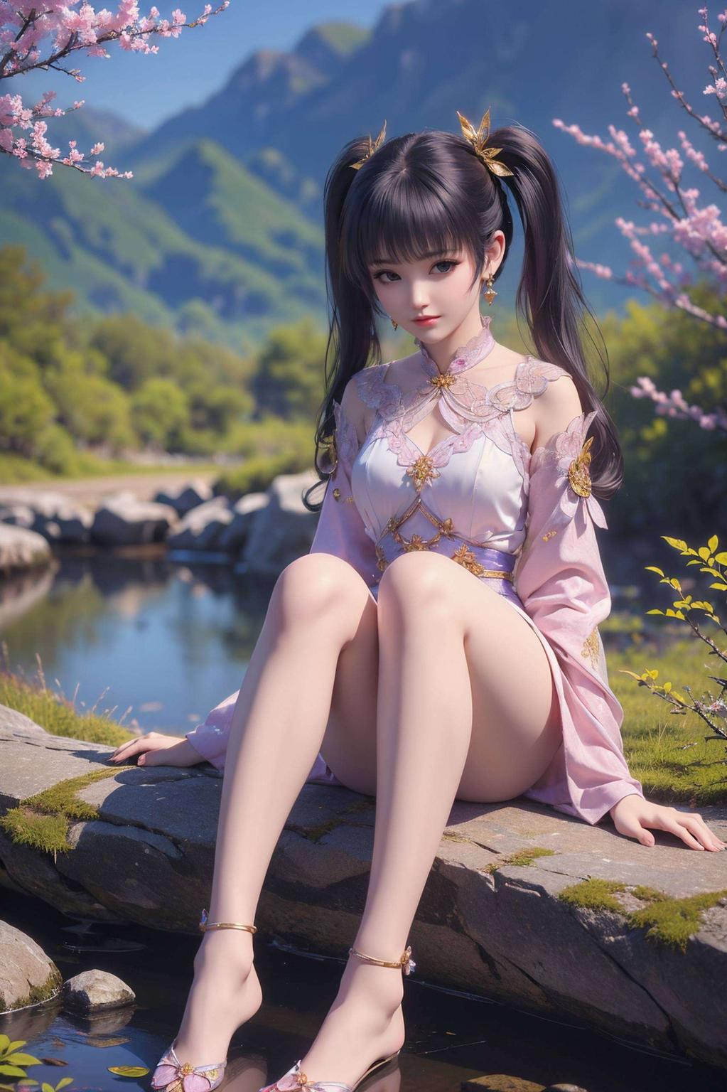 她的每一次挥手都仿佛点亮了整个屏幕妙手紫妍以超清晰的苹果AI女神形象翩翩起舞
