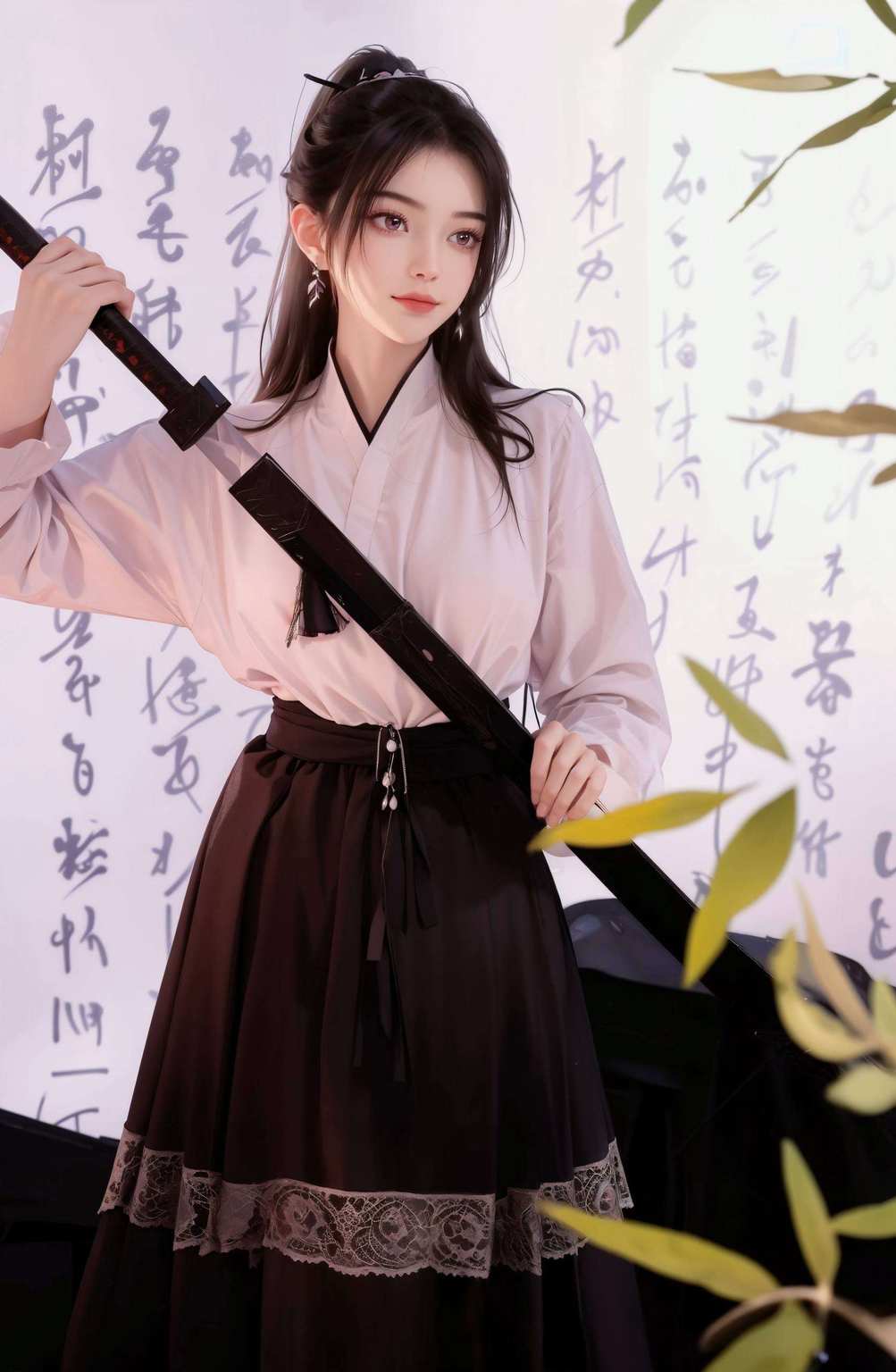 犹如一副玄幻画卷与她并肩