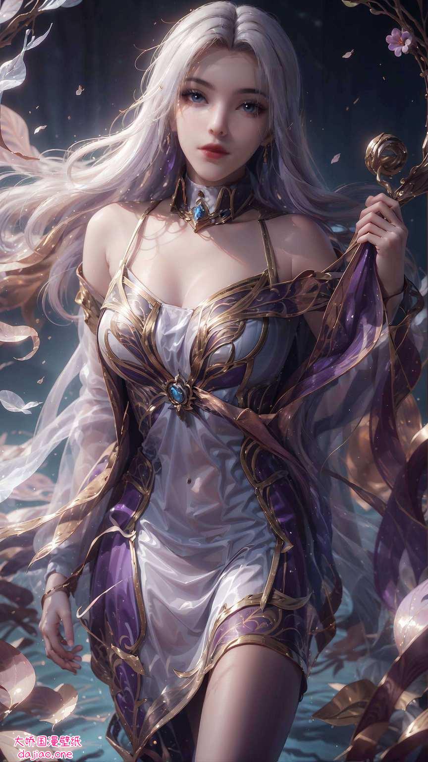 成为朋友圈的焦点！它是融合了玄幻元素与国漫女神凌落宸的原图壁纸！想象一下