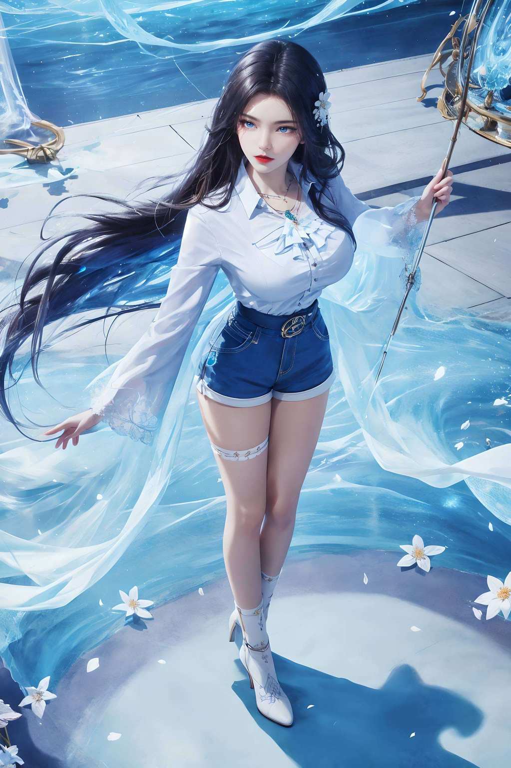 她的壁纸在这绚烂的动漫世界里