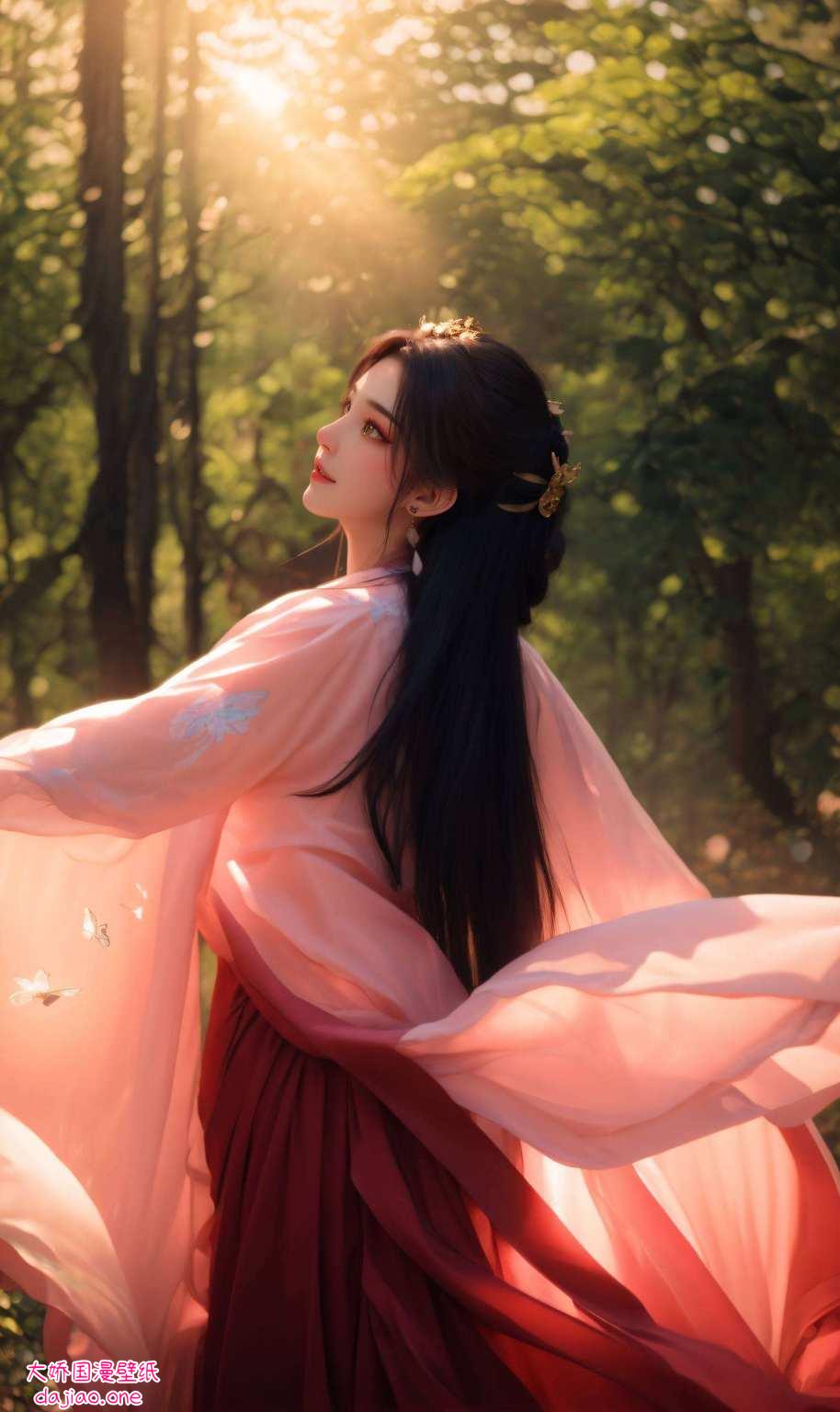 婉若游龙壁上画卷