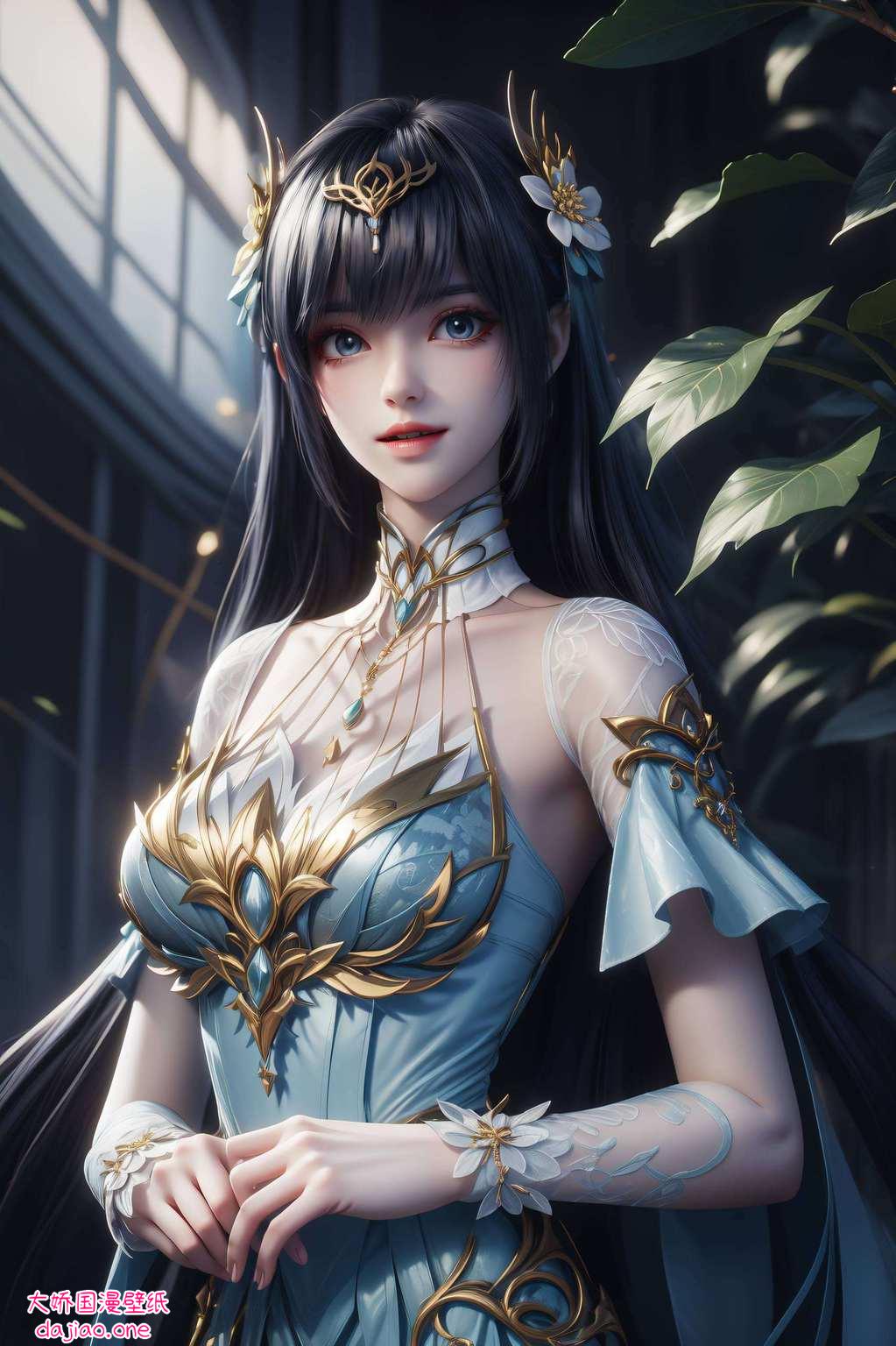 动漫女神的形象跃然屏上每一次眼神流转都让人心动不已