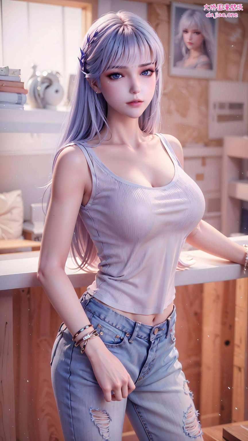 国漫壁纸绘美艳圣采儿翩翩舞