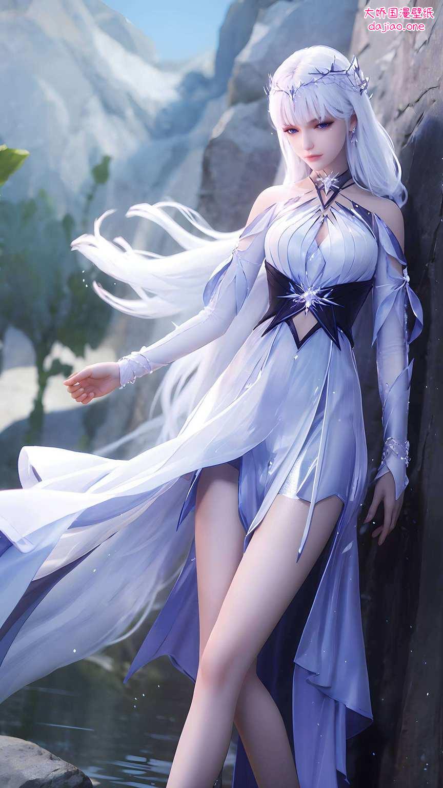护眼图案映翠微动漫美女共光辉