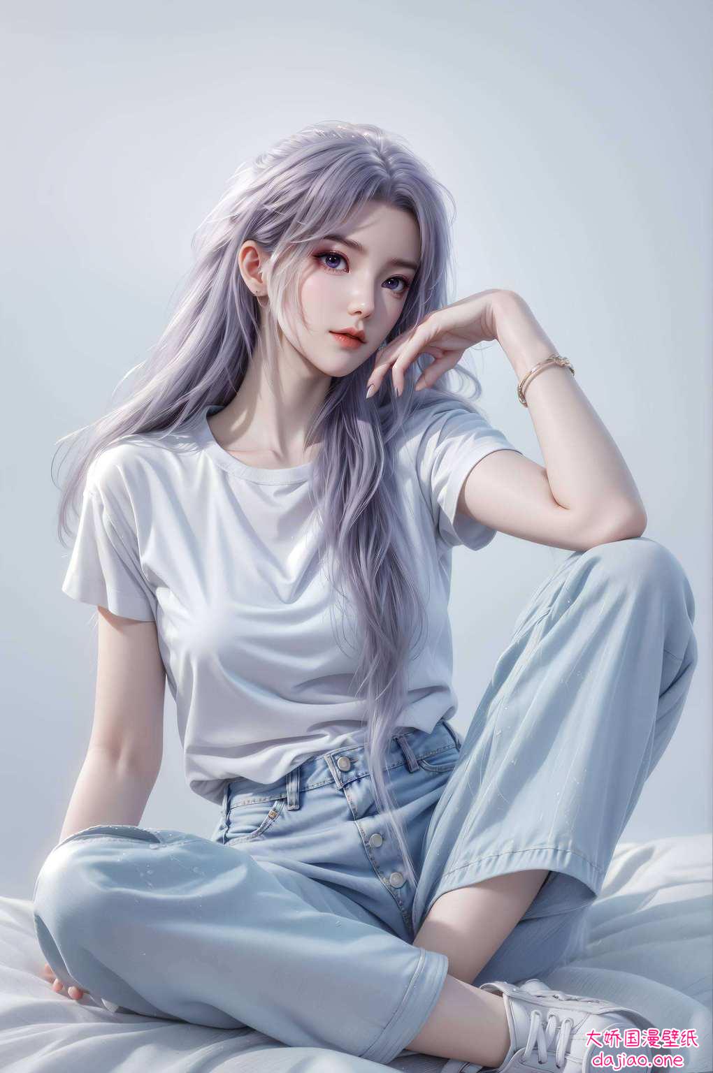 他的高清壁纸是怎么弄的呢？哦轻轻松松就把那些国漫女神、美女的壁纸做得美轮美奂