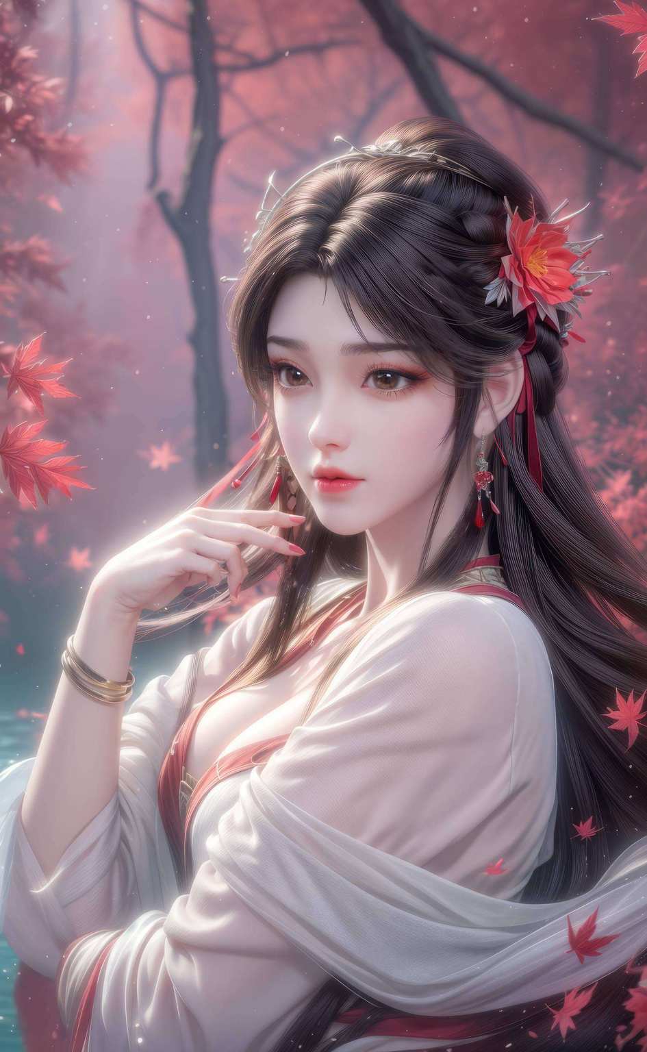 火灵儿那如梦似幻的美貌动漫美女的浪漫风情