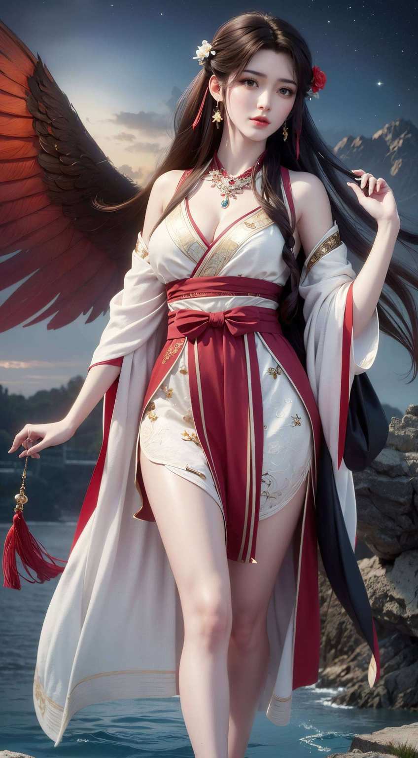 是不是超有感觉？这款壁纸可是集国漫女神、动漫美女于一身让你的电脑瞬间变身为浪漫的国漫世界吧！