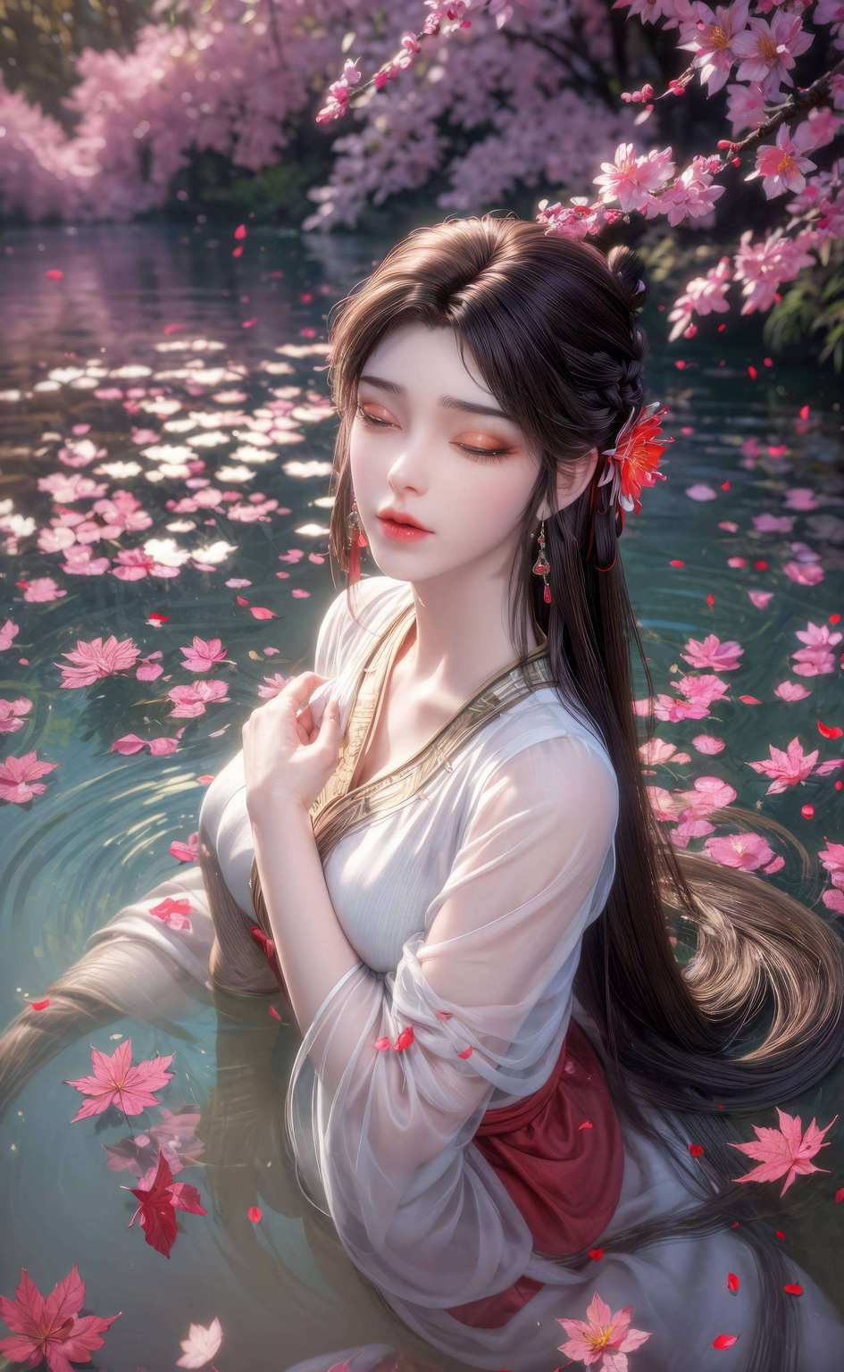 动漫美女溢彩辉桑林壁纸绘玄幻