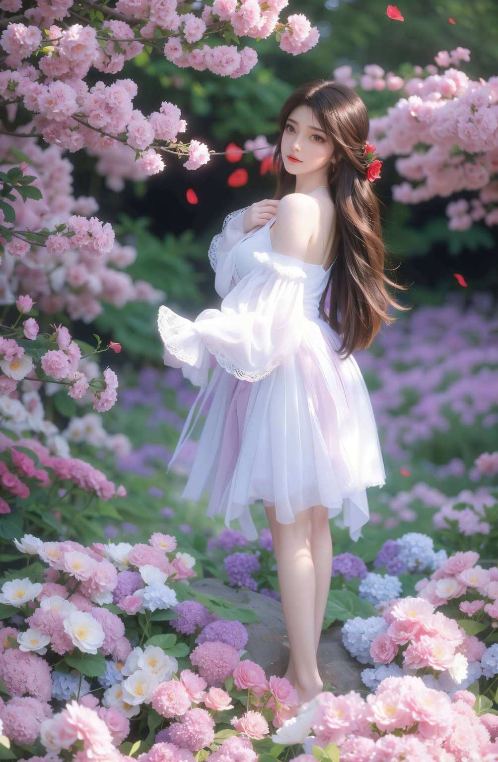 美眸含笑光彩夺目
