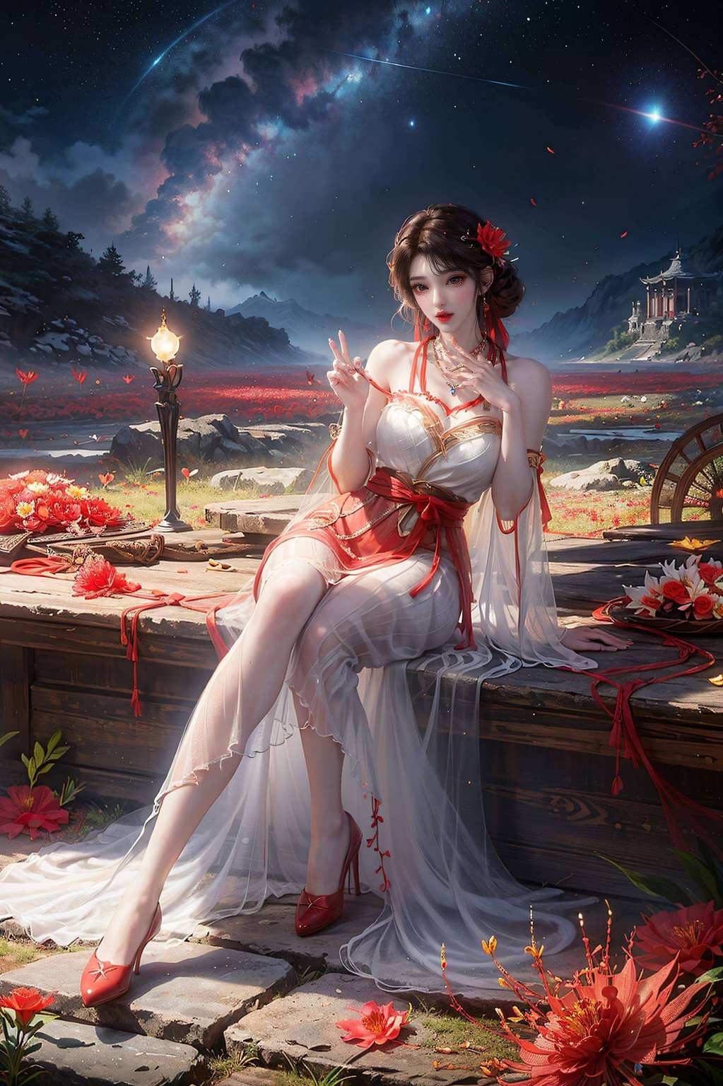 美轮美奂女神翩翩