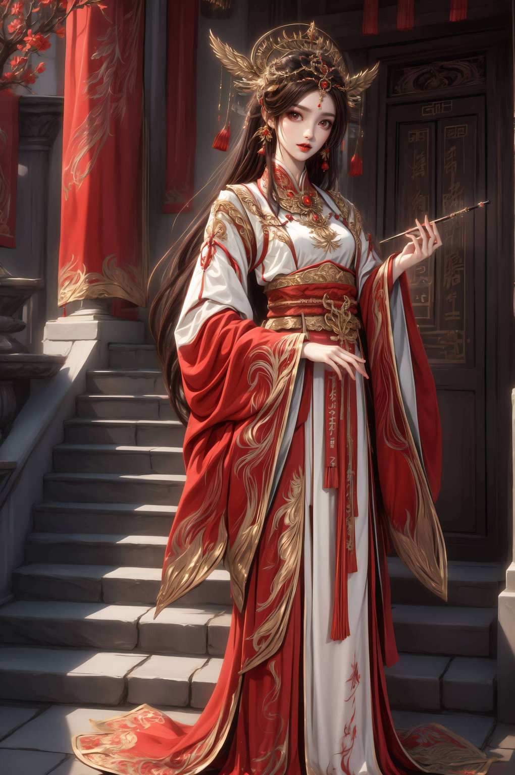 灵动如仙一幅壁画