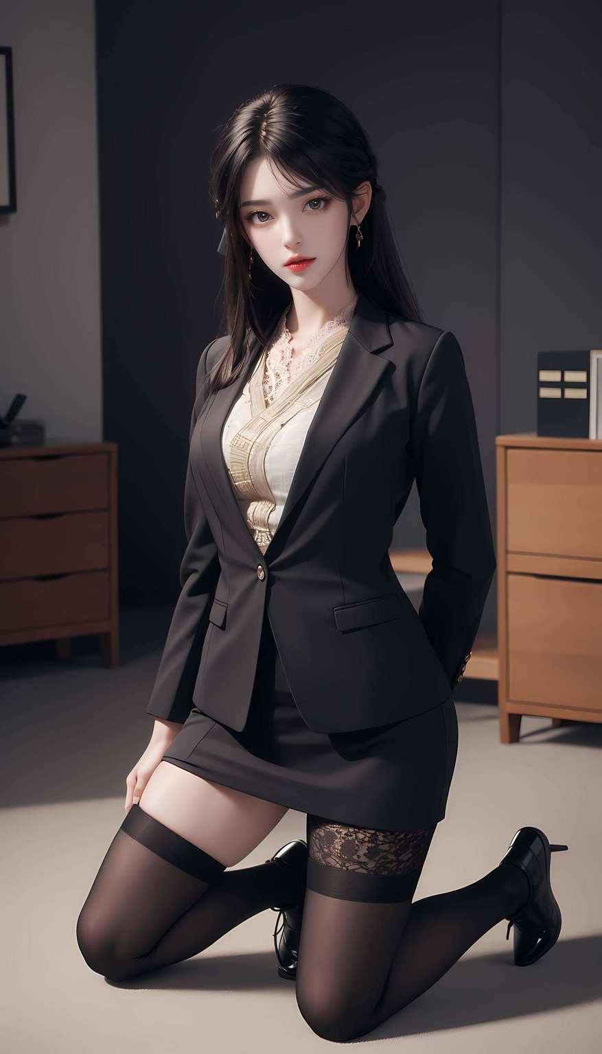 她的美丽如同春日的樱花成就了一幅玄幻世界的瑰丽画卷