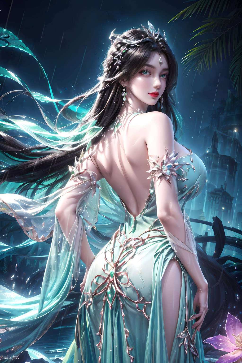 美女翩翩完美之境跃然壁上