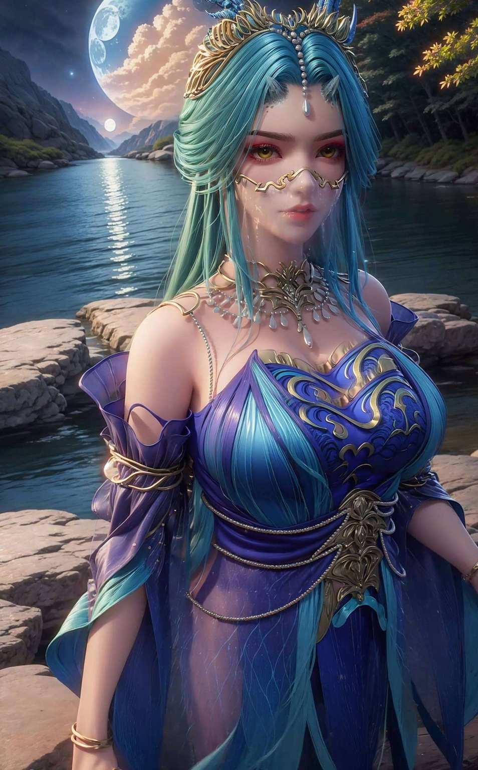 一眼望去斗破苍穹画卷展