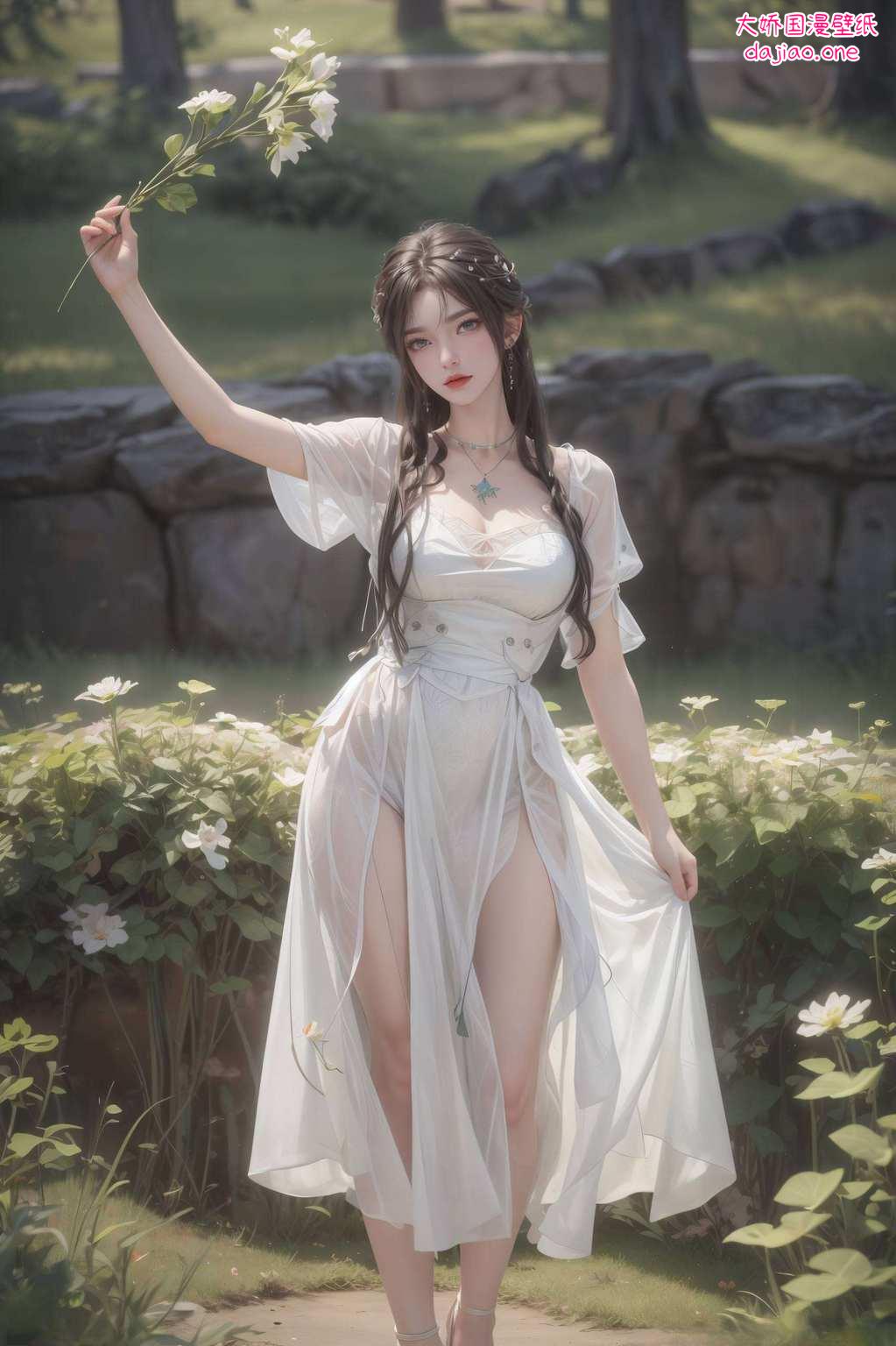 仿佛从玄幻故事中走出她的每一次眨眼