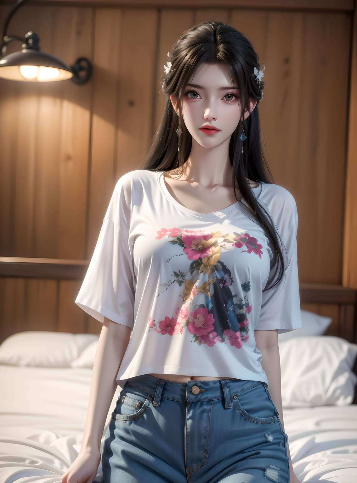 你的手机瞬间变成了一幅流动的玄幻画卷每当你的手机屏幕上展现出她的倩影