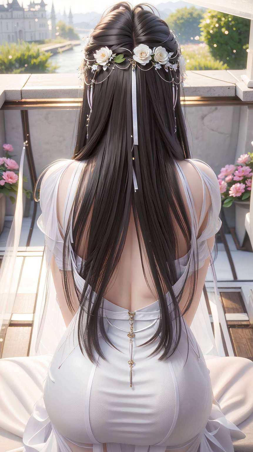为你的手机背景带来无尽的玄幻意境如同画卷中走出的仙子