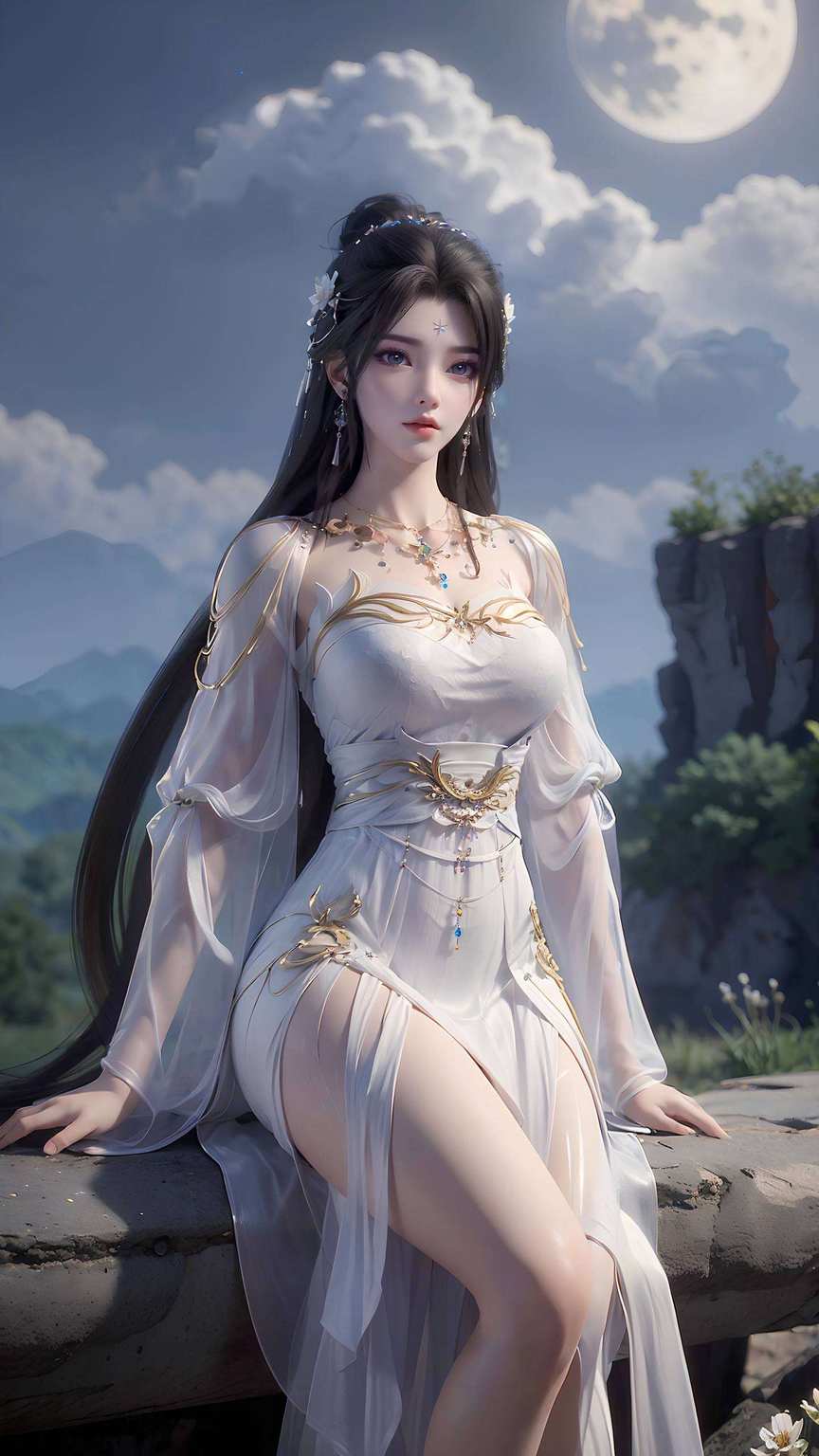 她是完美世界里的仙子但只要一涉及到壁纸设计