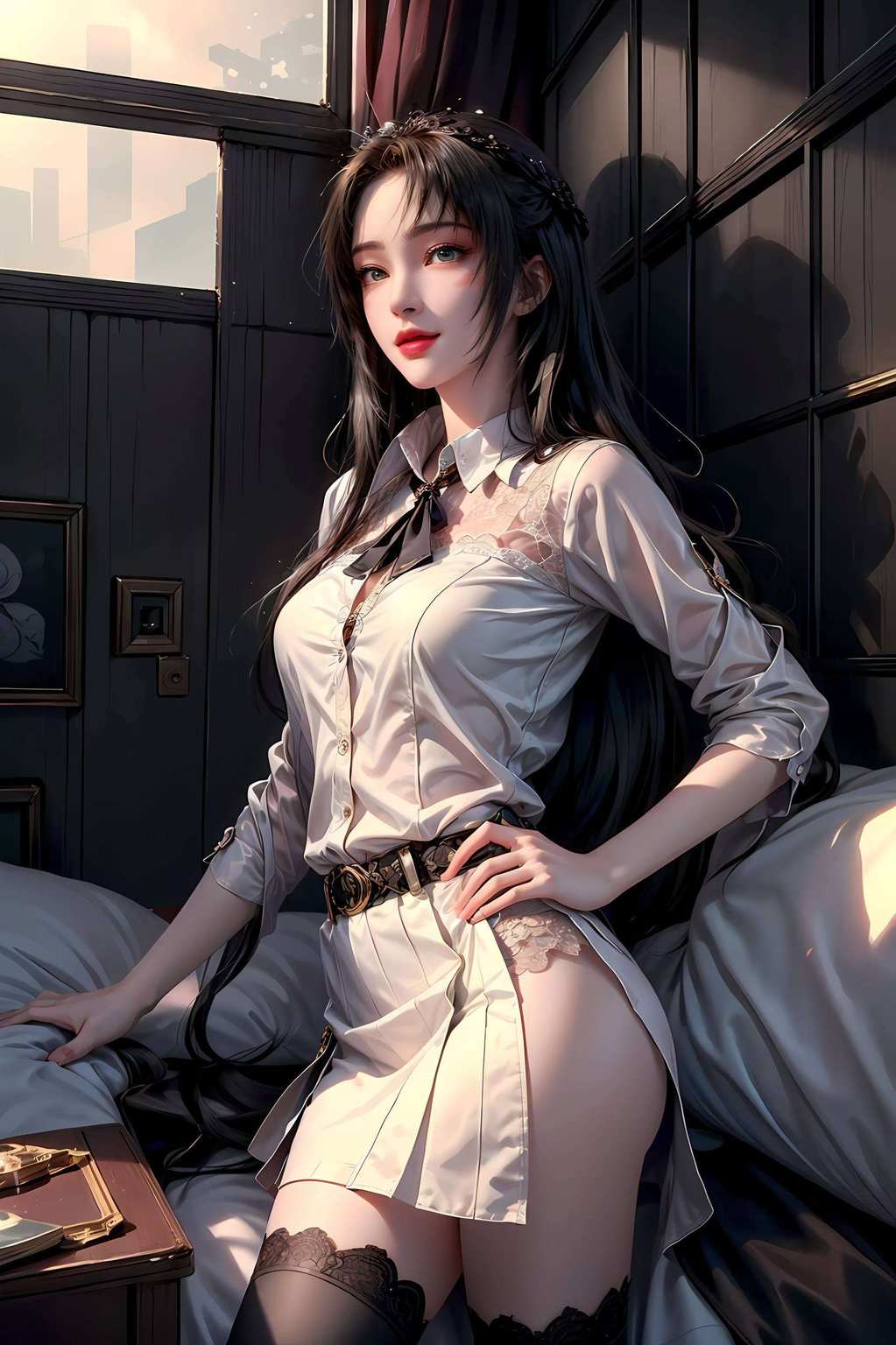 她的每一次眨眼都闪耀着星空的璀璨如同梦幻中的狐狸精灵