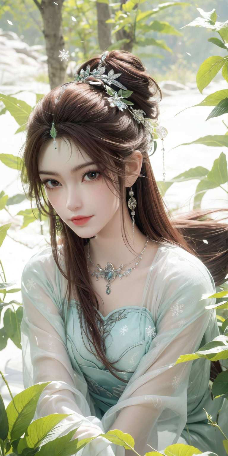 各位动漫迷们！今天给大家推荐一款绝美的国漫女神叶倾仙的ai裸妆横版壁纸让你的手机锁屏也能熠熠生辉！