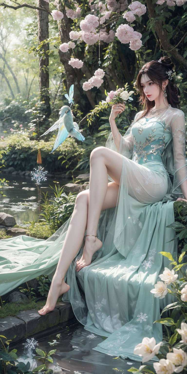 在这个充满玄幻色彩的手机壁纸世界里她翩翩起舞