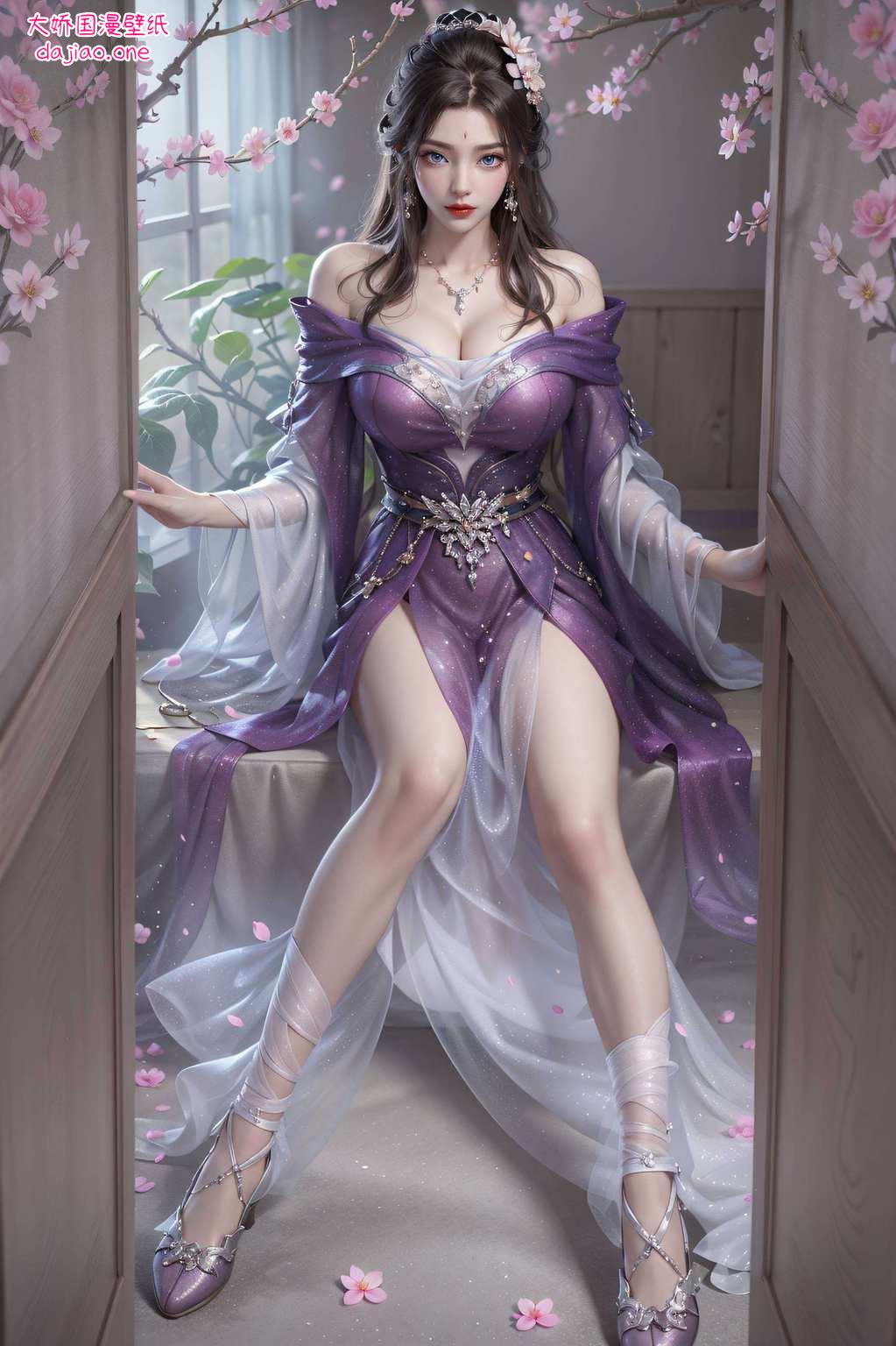 简直美得不要不要的！融合了国漫的精致画风和玄幻元素更是对国漫女神的一种致敬！不论是作为电脑壁纸还是手机背景