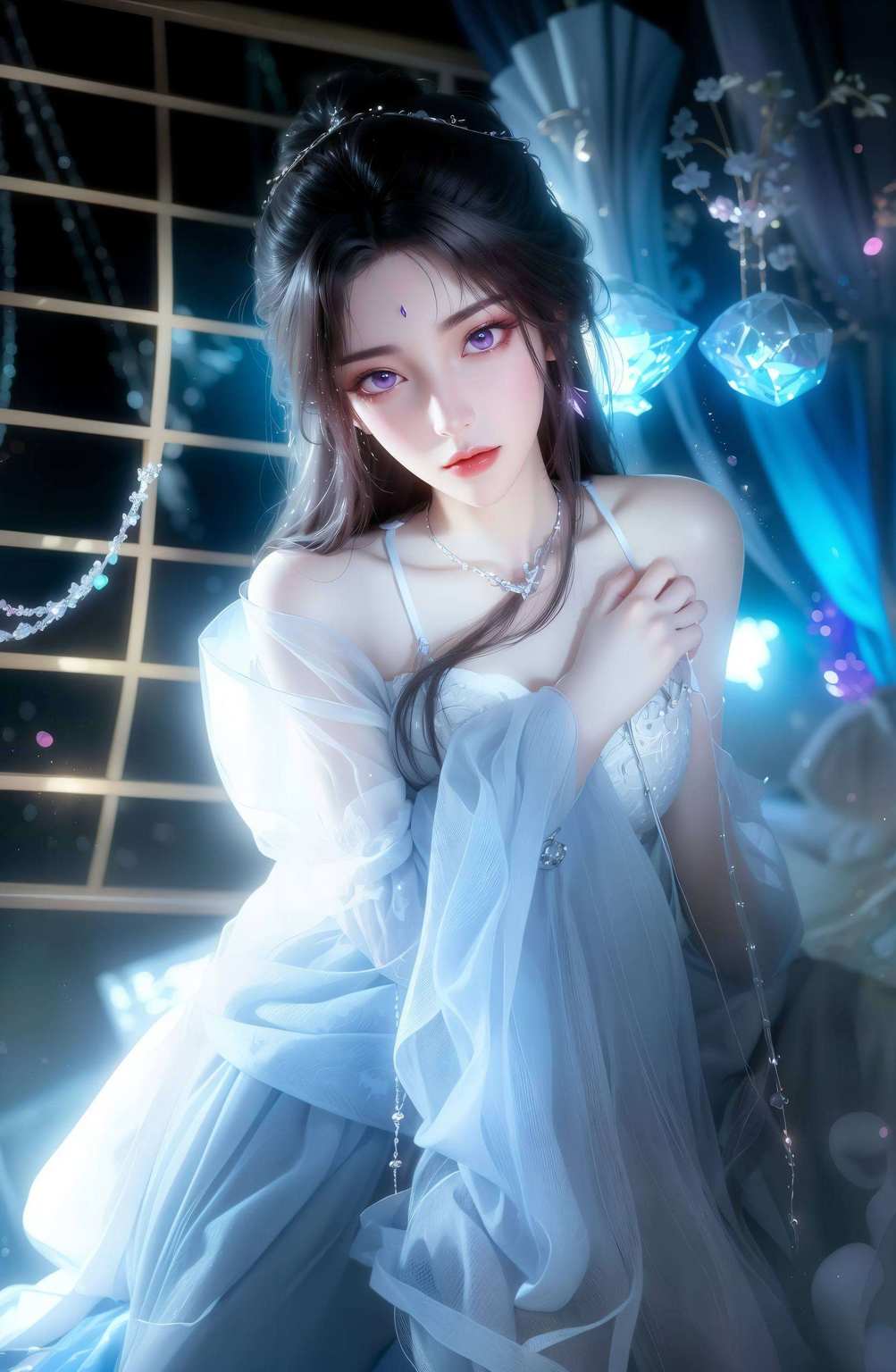 就是那皎洁的月婵仙子这不只是壁纸