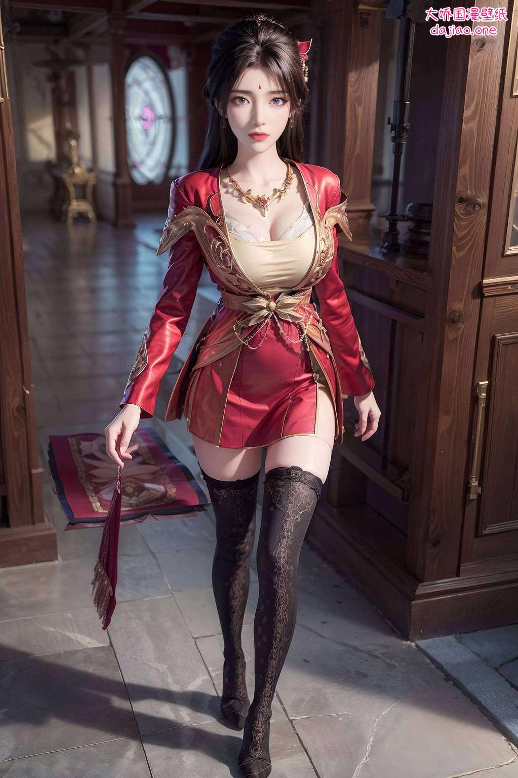 简直美得不可方物！#月婵壁纸#她的每一次凝眸