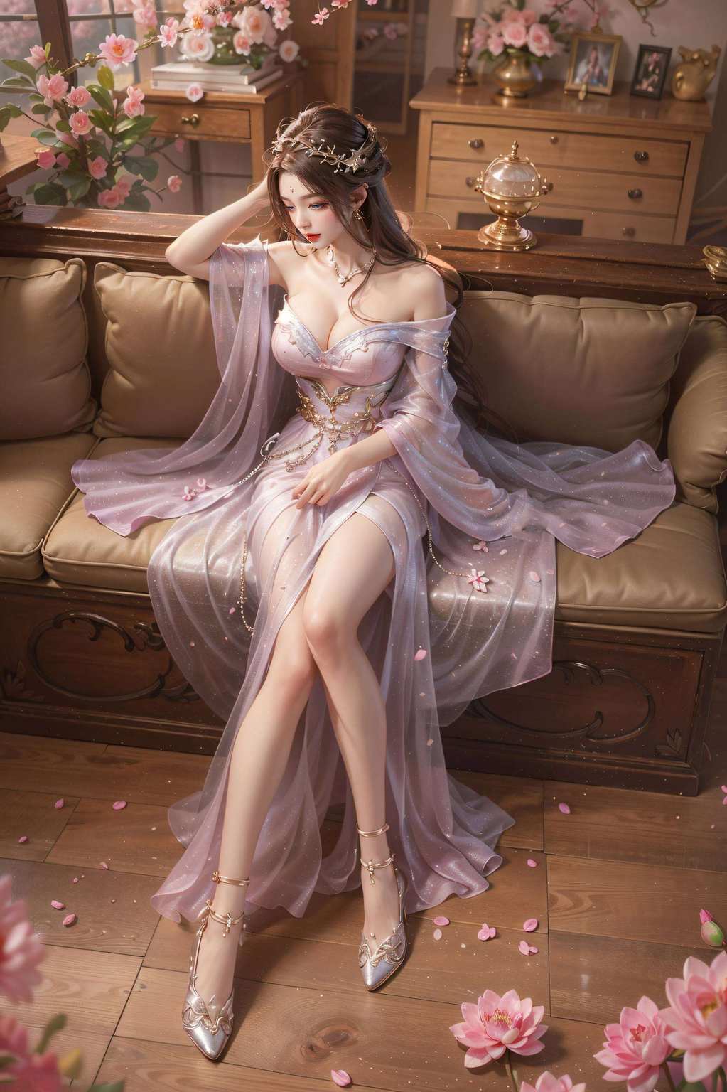 月婵壁纸映眼前玄幻世界尽芳华
