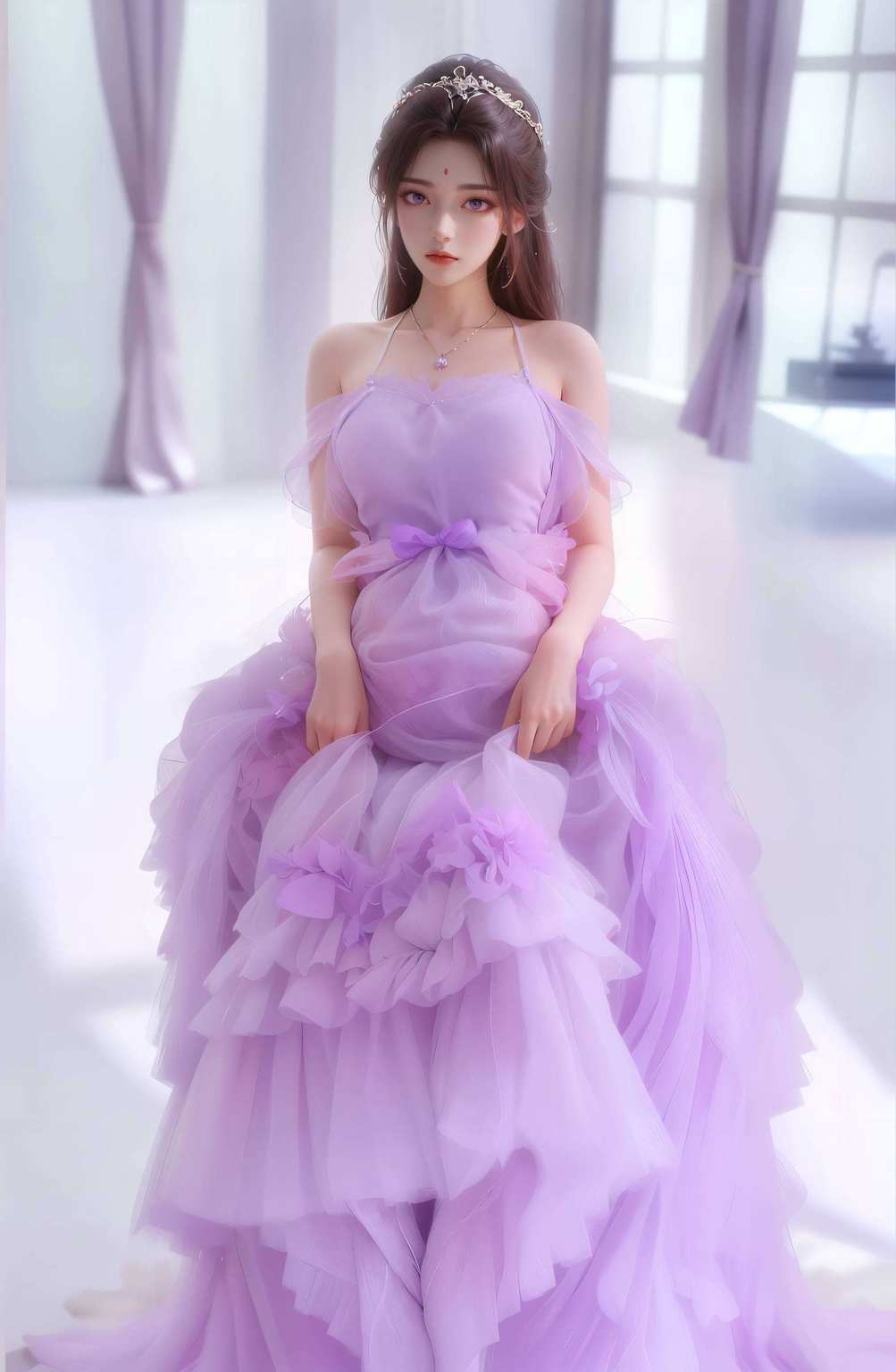那月婵壁纸上的她更是犹如仙子下凡那完美世界的壁纸里