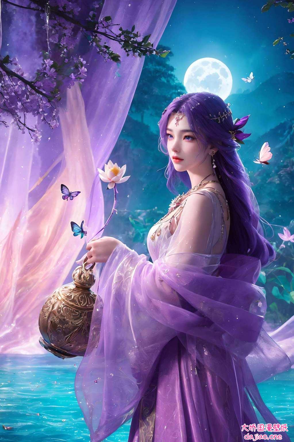 壁纸护眼巧国漫美女妍