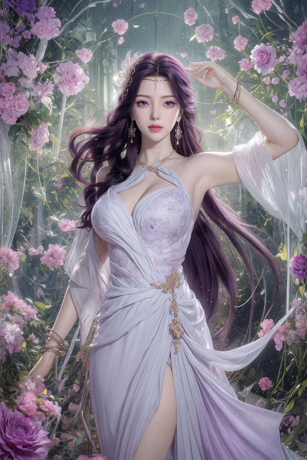 这款壁纸里还有各种玄幻元素美得就像是从“完美世界”里走出来的