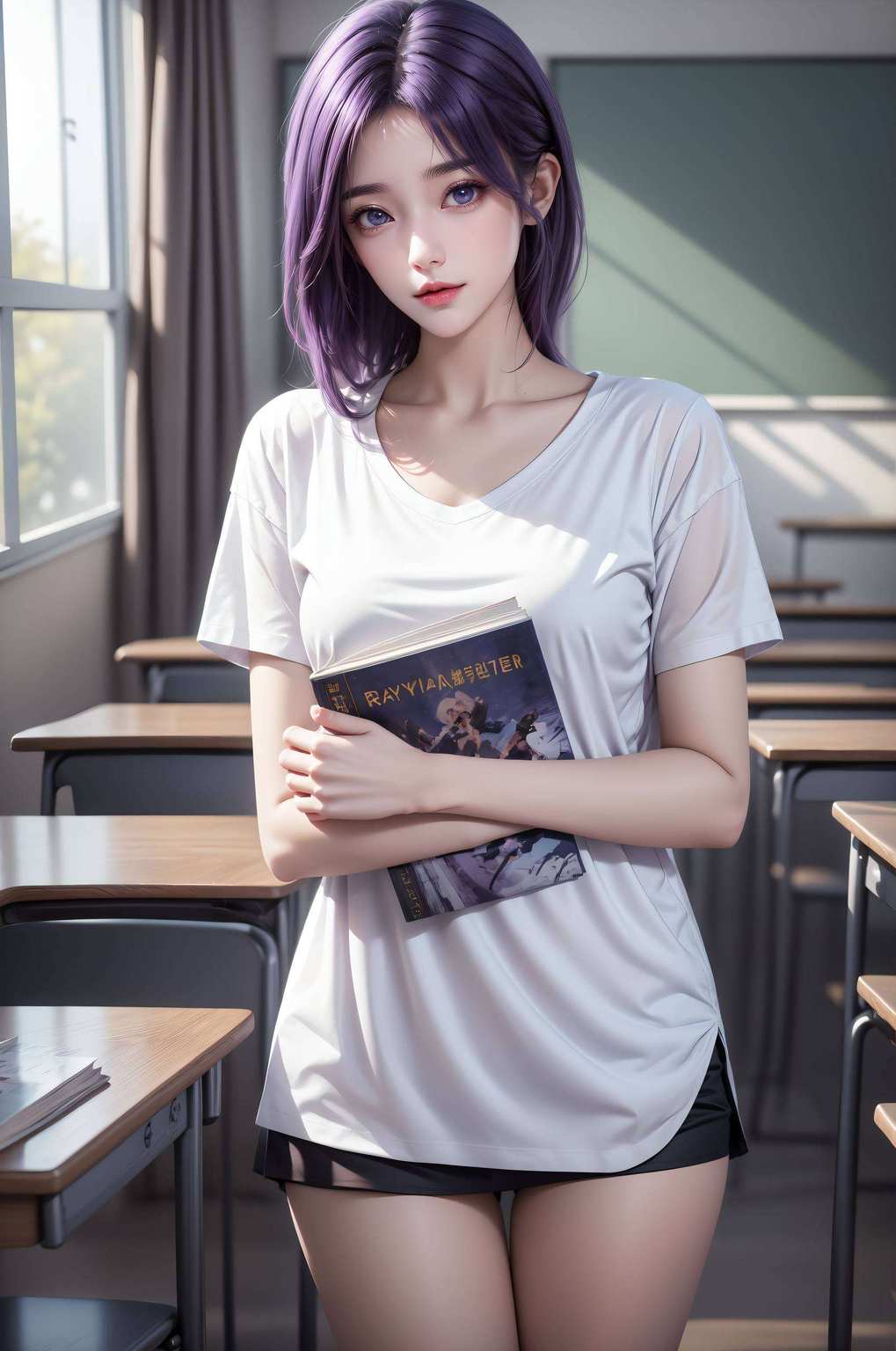 国漫美女翩翩起舞碧空如洗