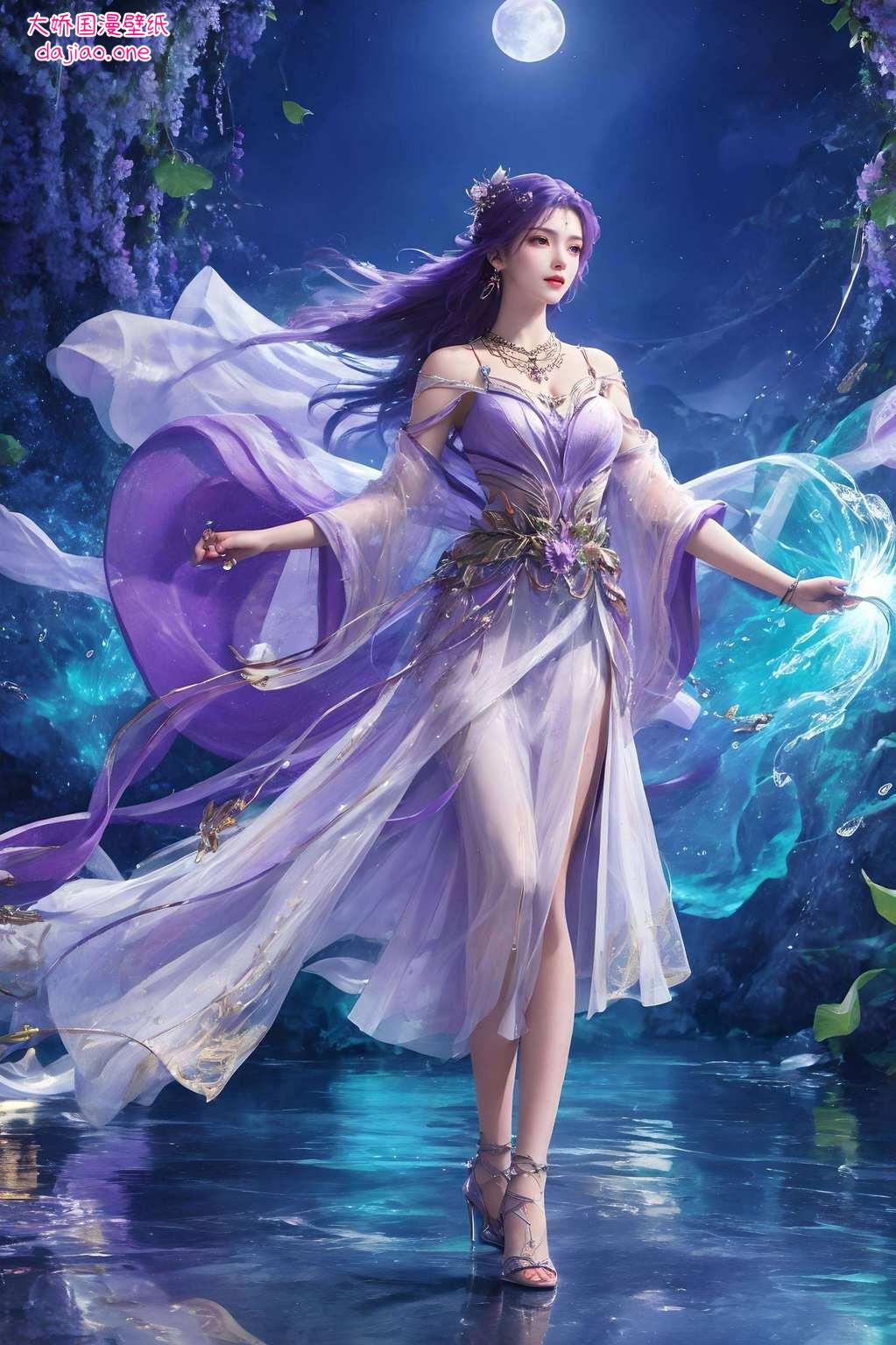 新版绝美四K图国漫美女翩翩舞