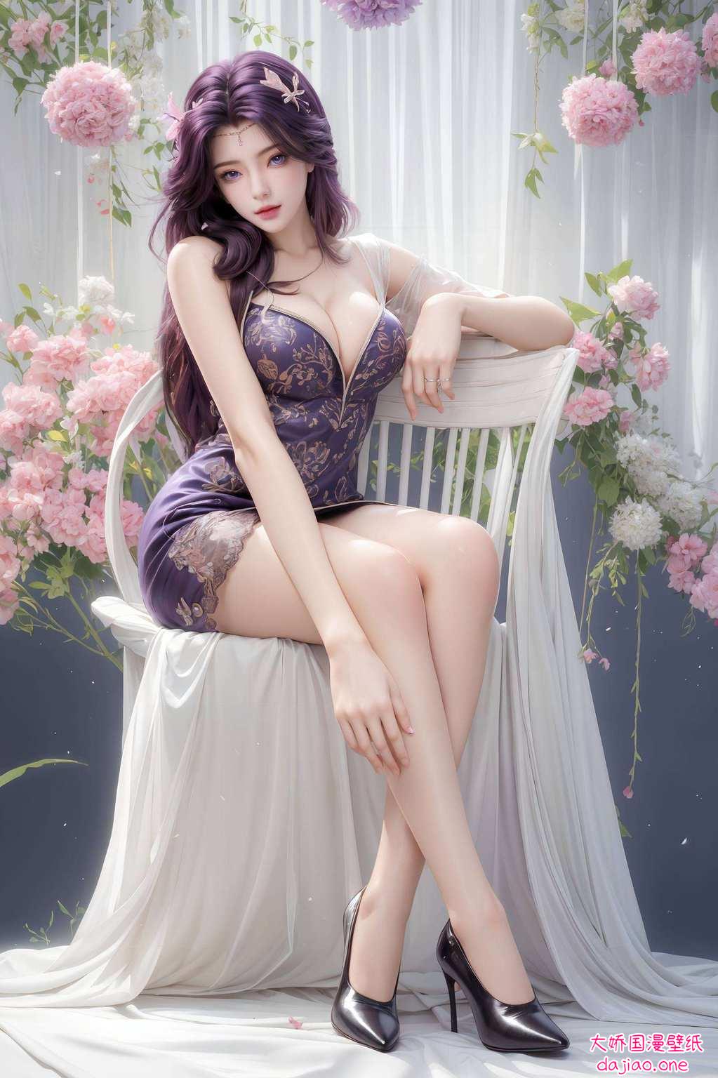 壁画之中云曦翩跹