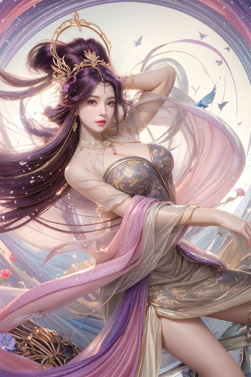 一颦一笑间美眸如梦