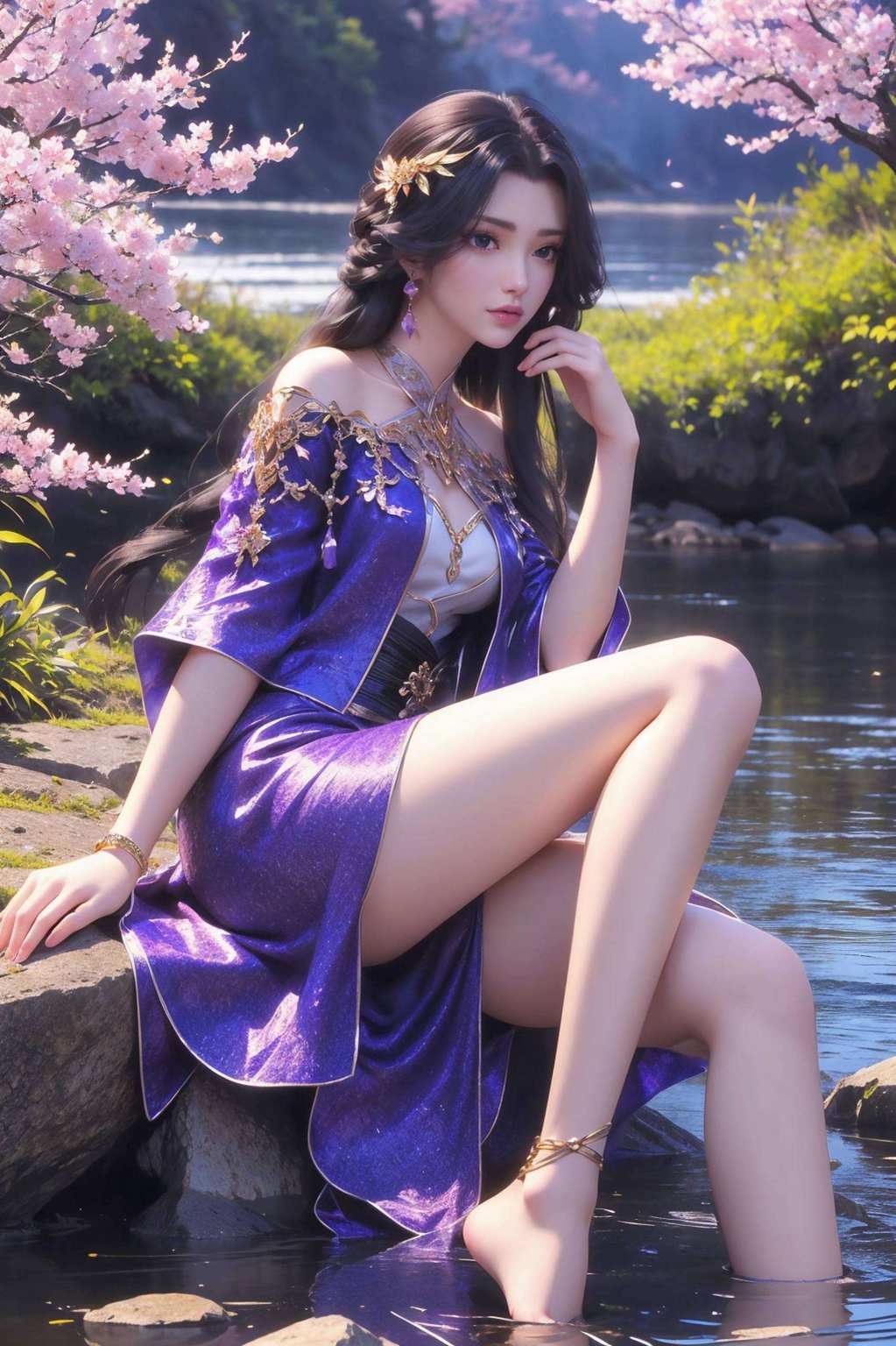 仿佛能闻到那股国漫的玄幻香气呢！别看她是国漫美女
