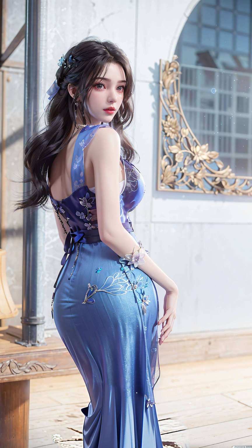 让人羡慕不已！她的眼神深邃如星空