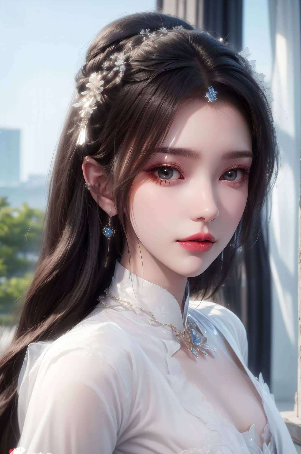 美不胜收！这是融合了国漫精华、玄幻气质的“李慕婉壁纸2k”！想象一下