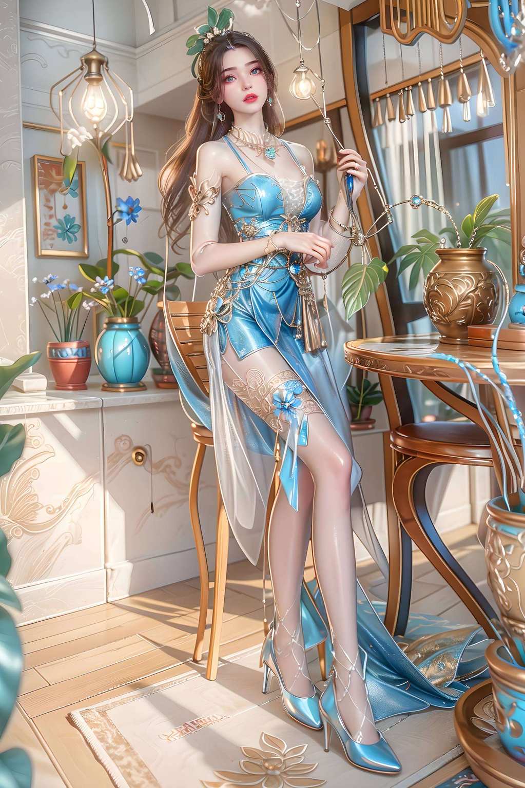 简直美得让人忍不住想抱回家不仅颜如仙子