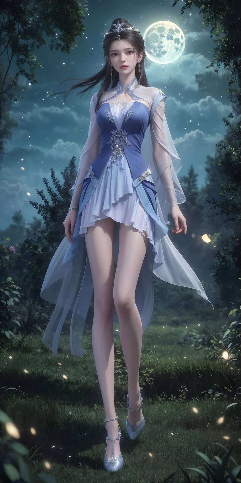 高清得能照出你的倒影呢！国漫女神李慕婉一袭长裙飘逸美美哒！