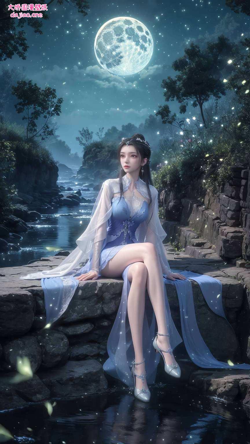 这位国漫界的女神她那横屏壁纸上的风采