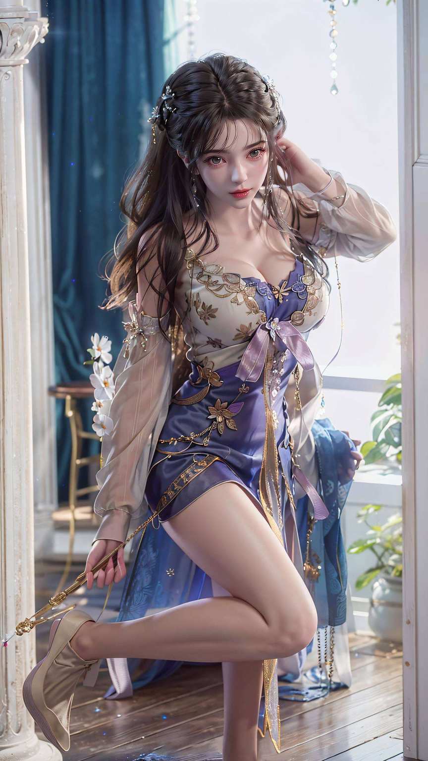 让你的手机瞬间变身为一幅流动的国漫画卷她的每一次眨眼