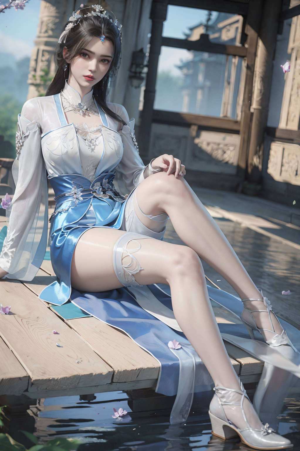 仙逆世界中的李慕婉动态呈现她的翩翩风采