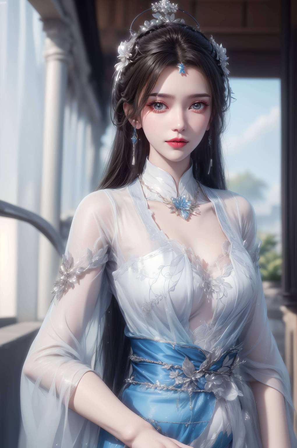 成为了无数粉丝心中的梦幻壁纸那位飘逸如仙子般的国漫女神