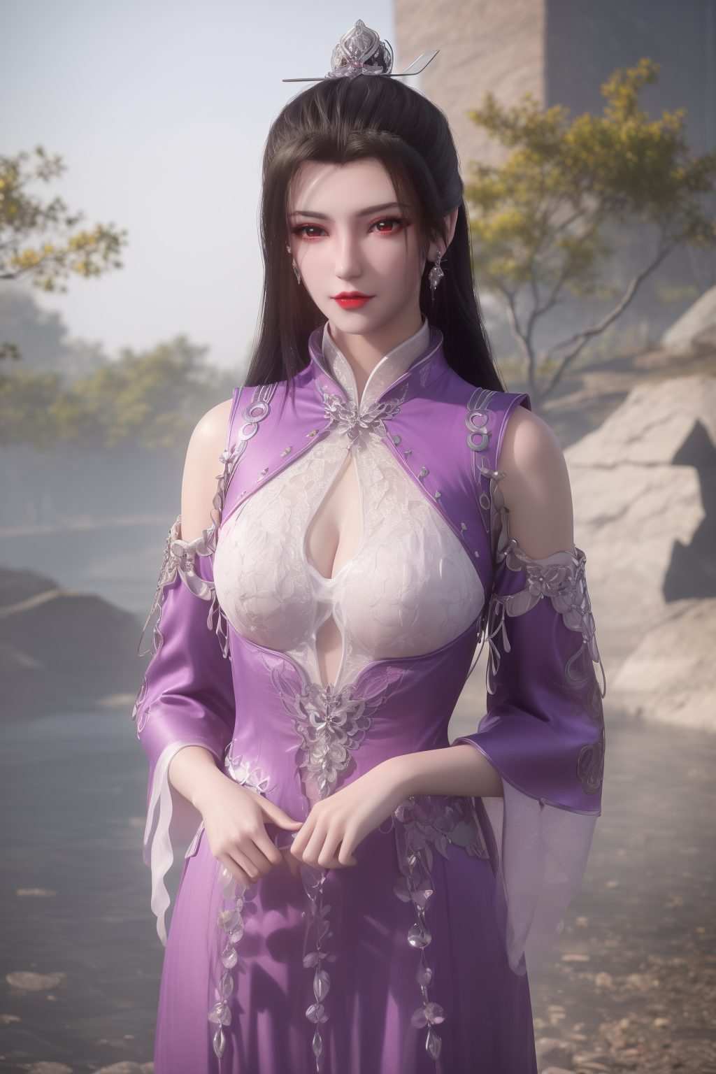 她是国漫《仙逆》中的绝世美女每一次眼神流转