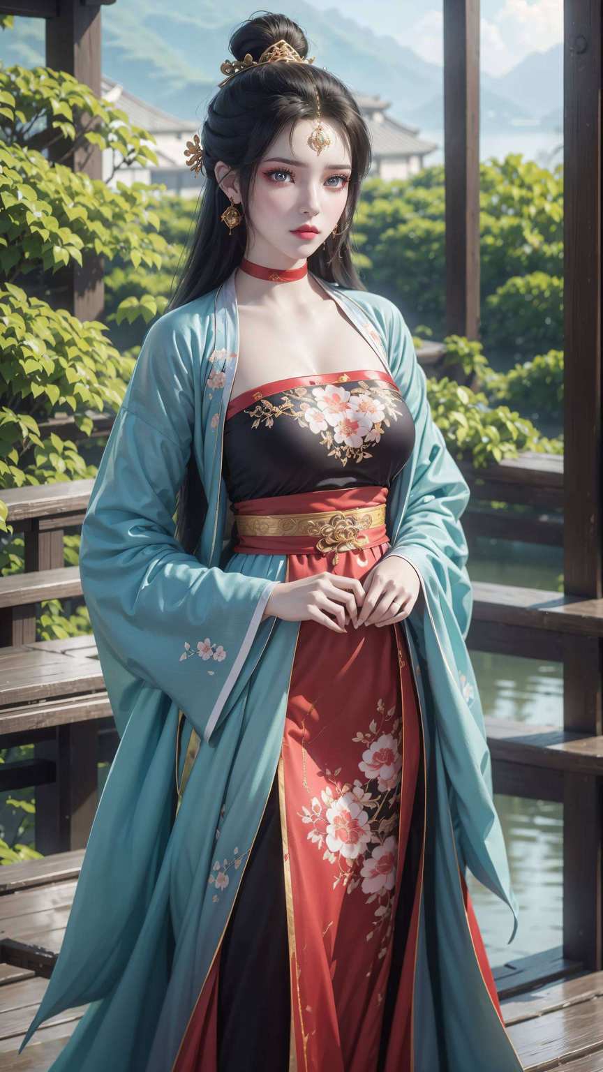 吾抚琴一曲女神翩翩起舞