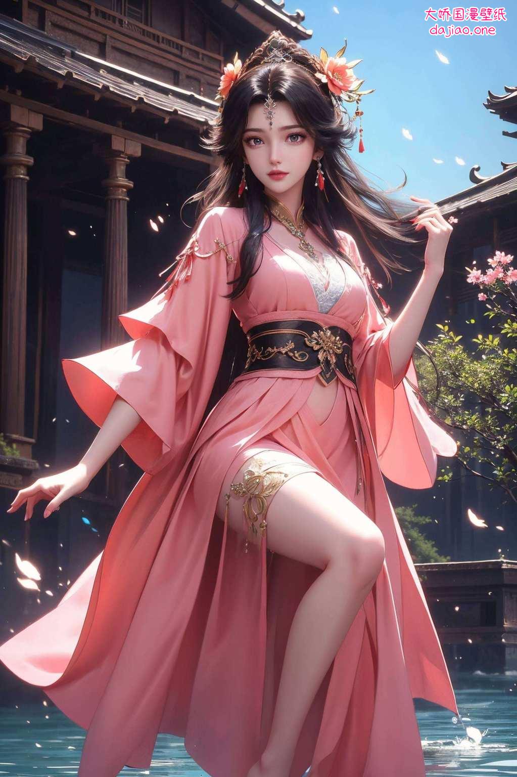 倩影仙逆映壁如画