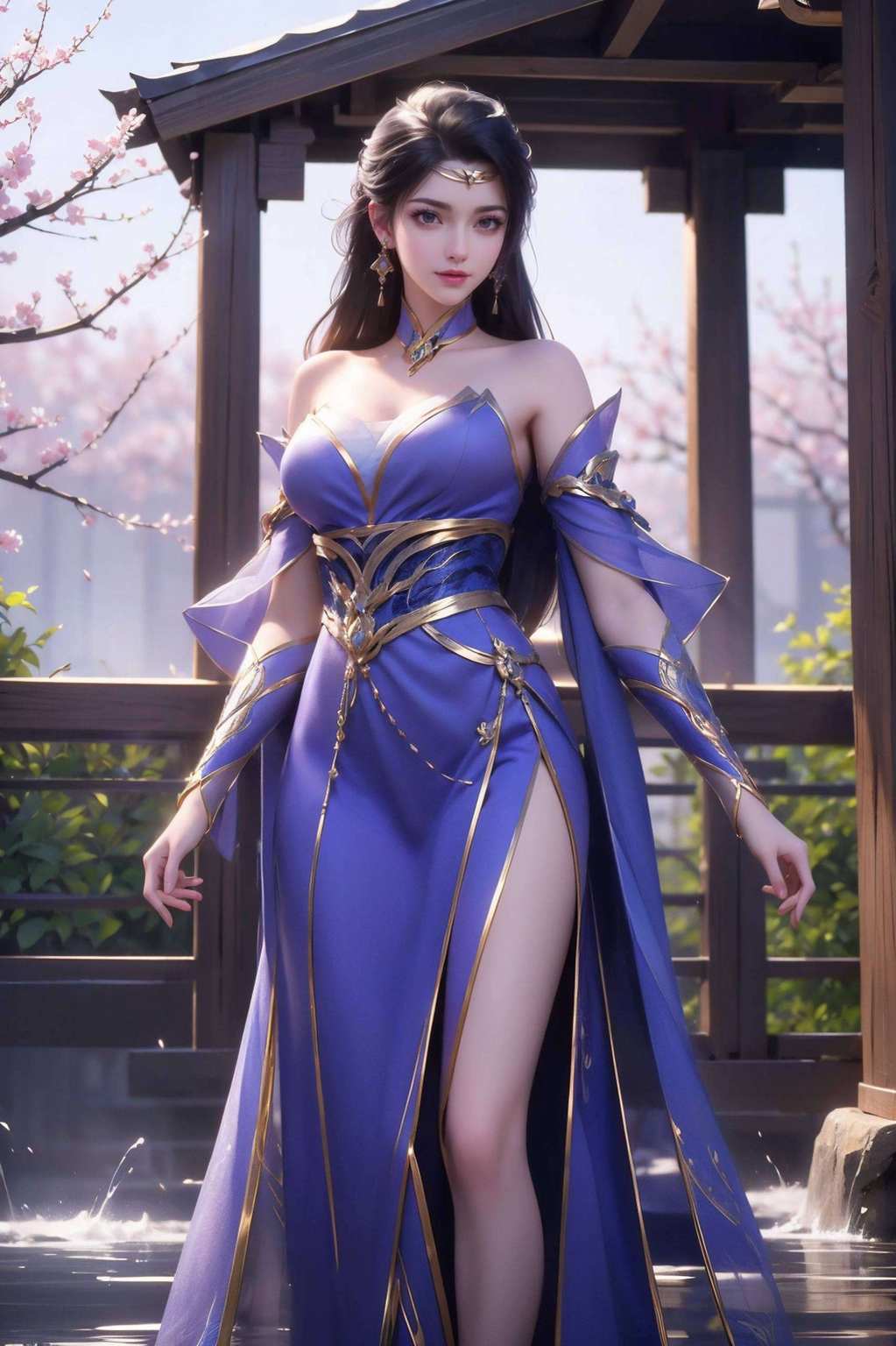 宛若仙子下凡玉女神态