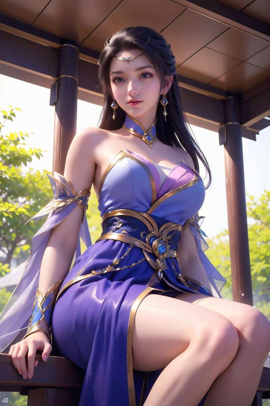 玉颜映卷轴楚灵玉翩跹舞；国漫诸女神